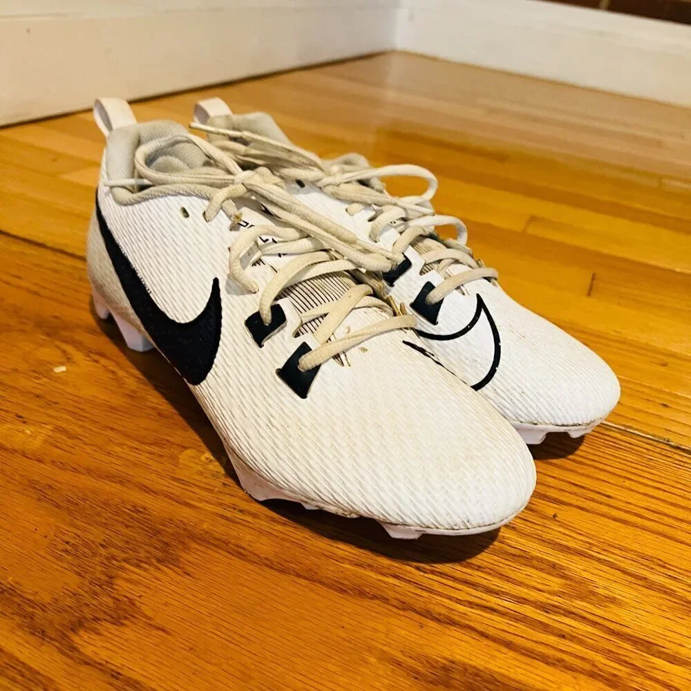 Nike Vapor Edge Speed 360 2 Football White Navy Blue FJ1582-140 Men’s Size 9